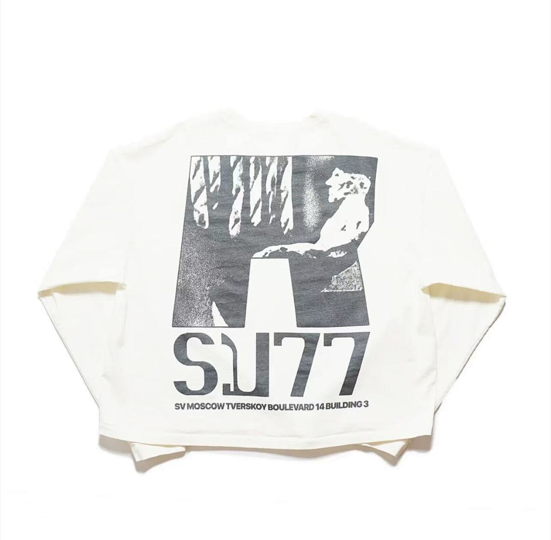 RRR123 Rivington SU77 ХЛЕБ Graphic Print Oversized Long‑Sleeve Tee