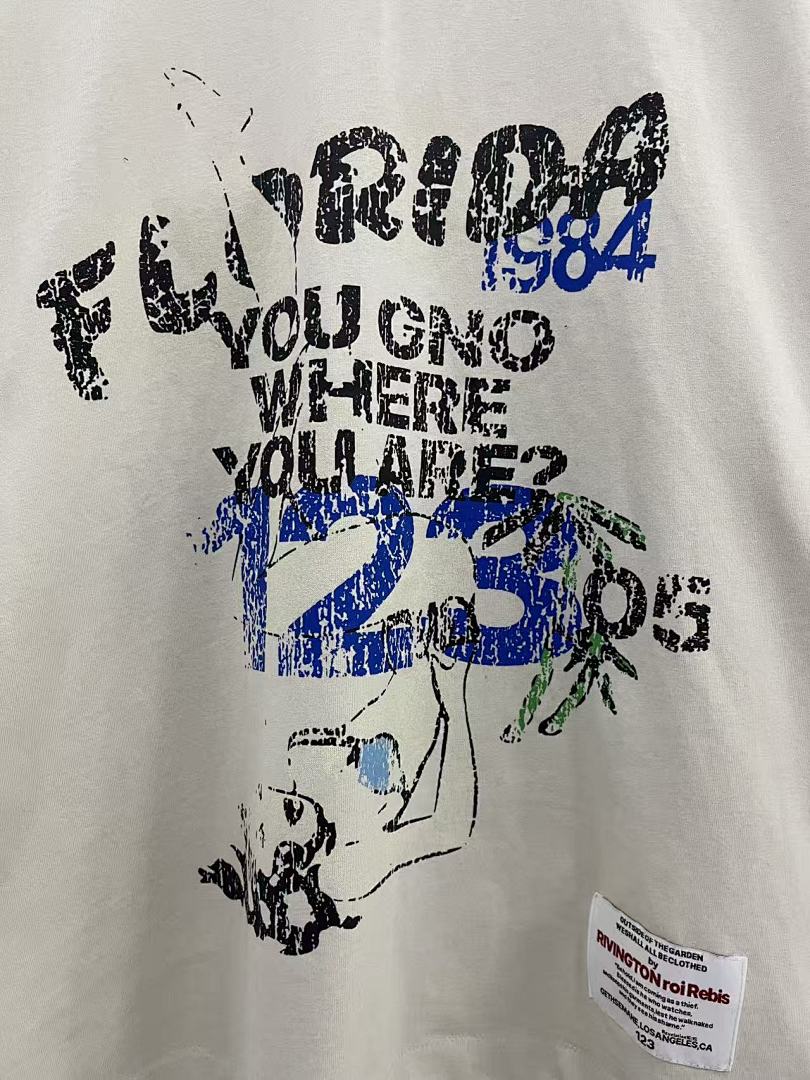 RRR123 Florida Vice Is Nice 123‑05 Oversized Graphic Long‑Sleeve Tee