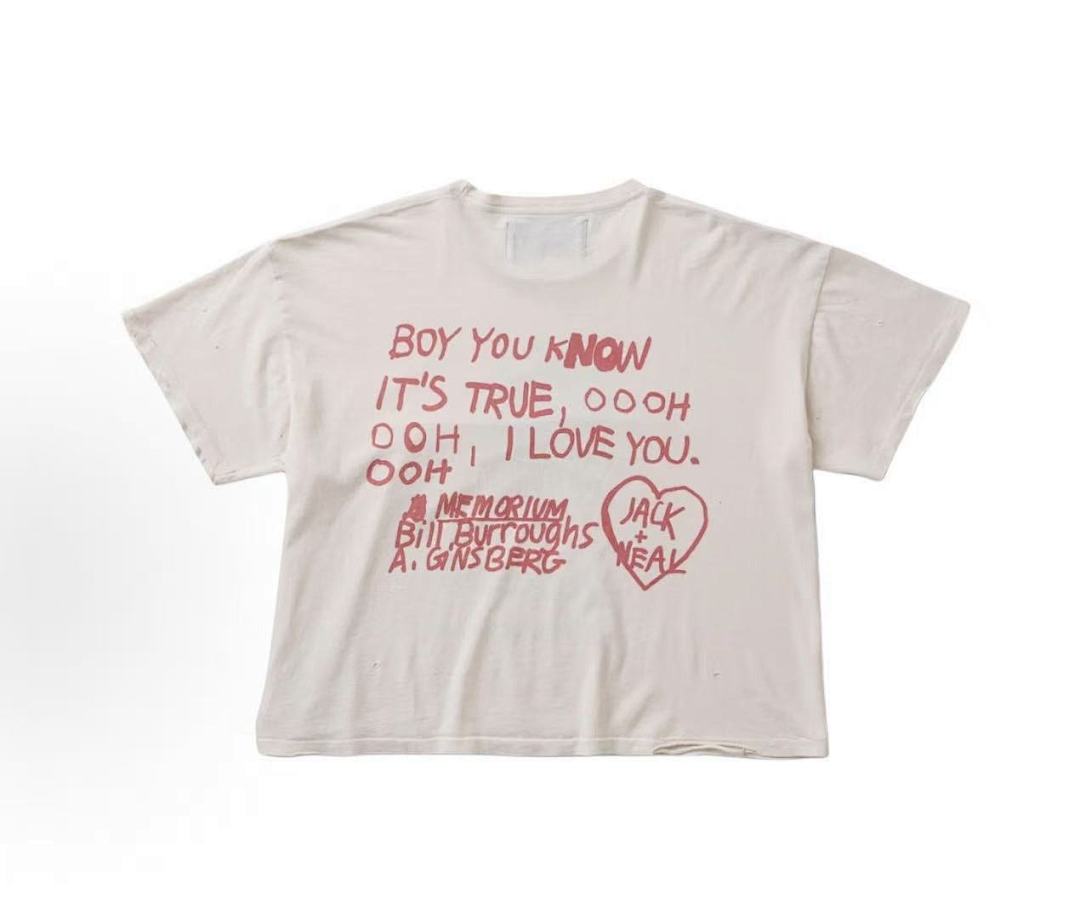 Play Hollywood Hand‑Drawn Portrait Slogan Vintage Cropped Tee