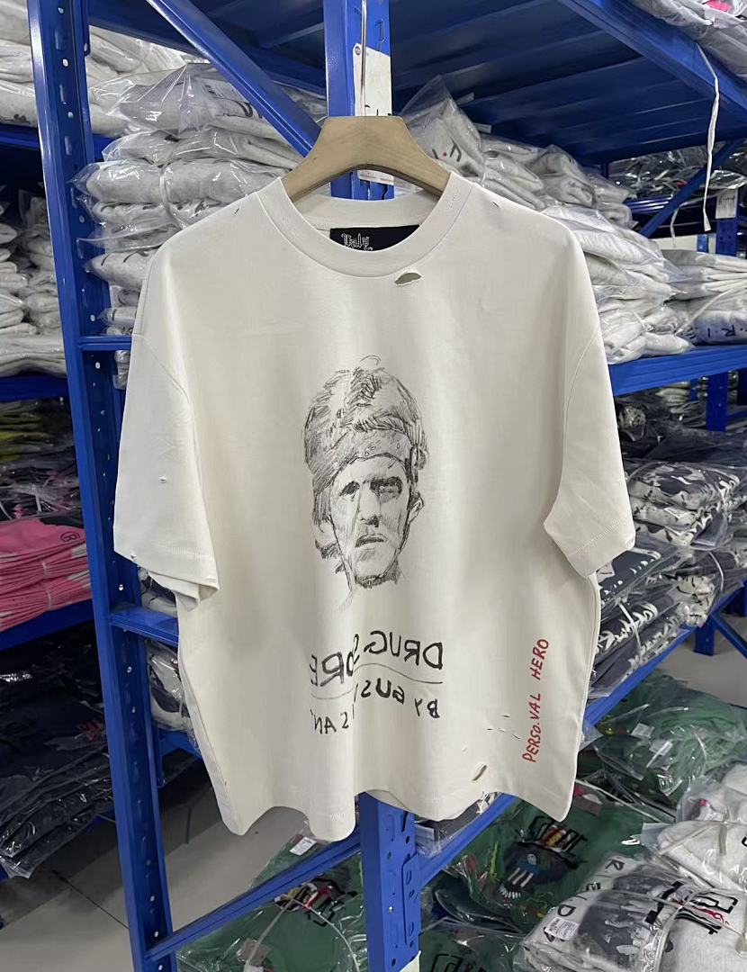 Play Hollywood Hand‑Drawn Portrait Slogan Vintage Cropped Tee