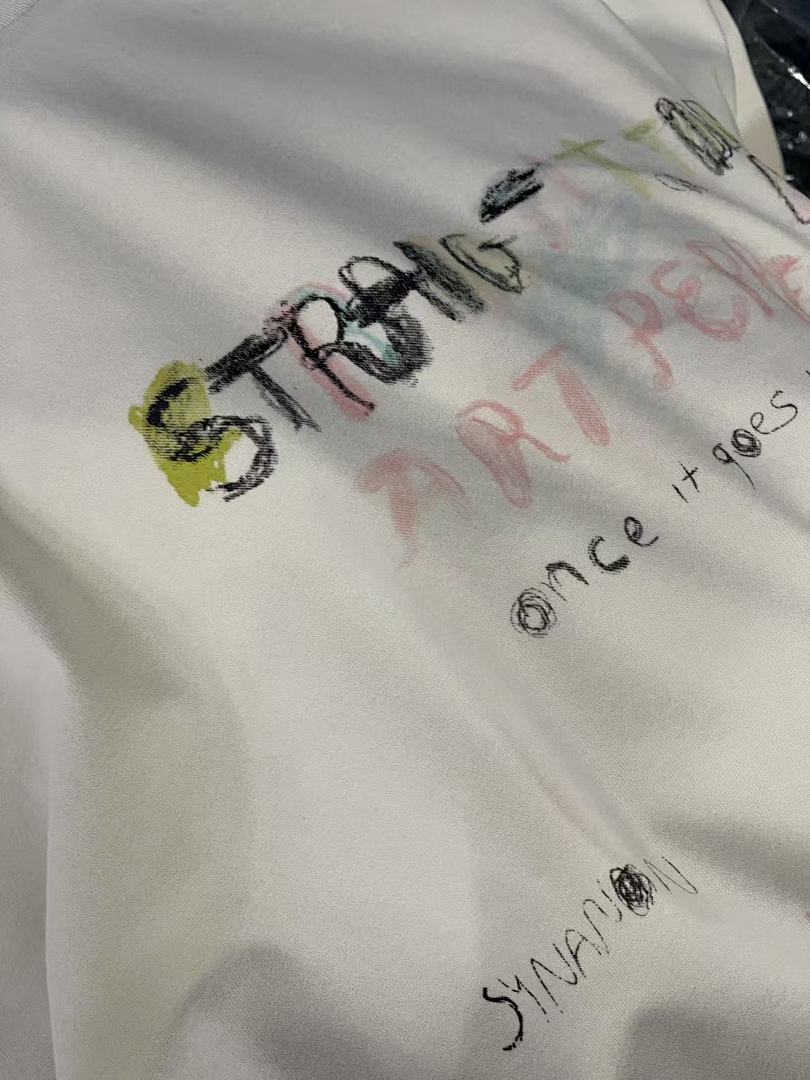 Play Hollywood Strange Time Art Pepper Hand‑Doodle Cropped Tee