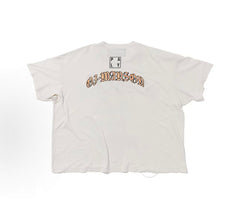Play Hollywood OJ‑MANSON 32 ALL‑PRO Portrait Print Distressed Cropped Tee