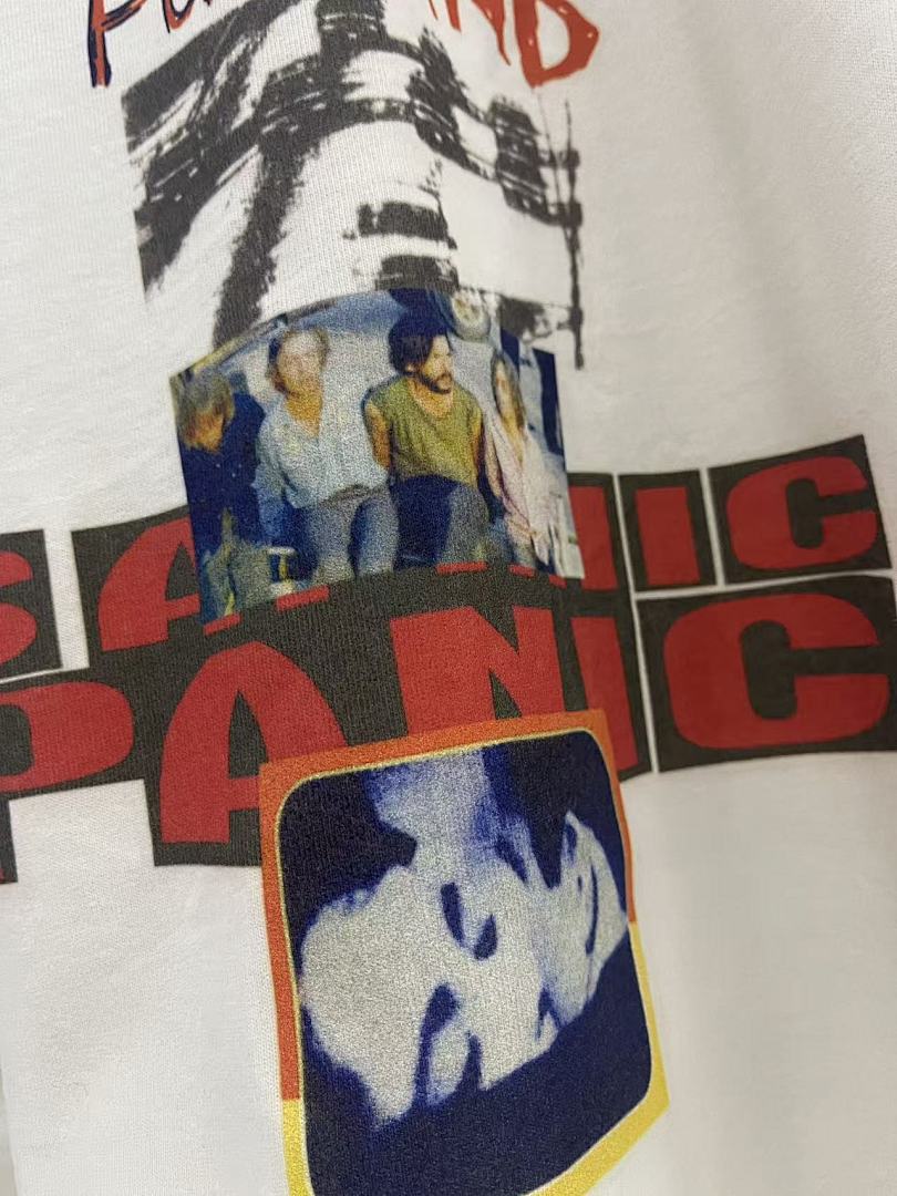 Play Hollywood OJ‑MANSON 32 ALL‑PRO Portrait Print Distressed Cropped Tee