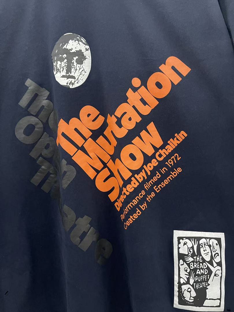 Play Hollywood The Mutation Show Theatre Print Distressed Cropped Tee