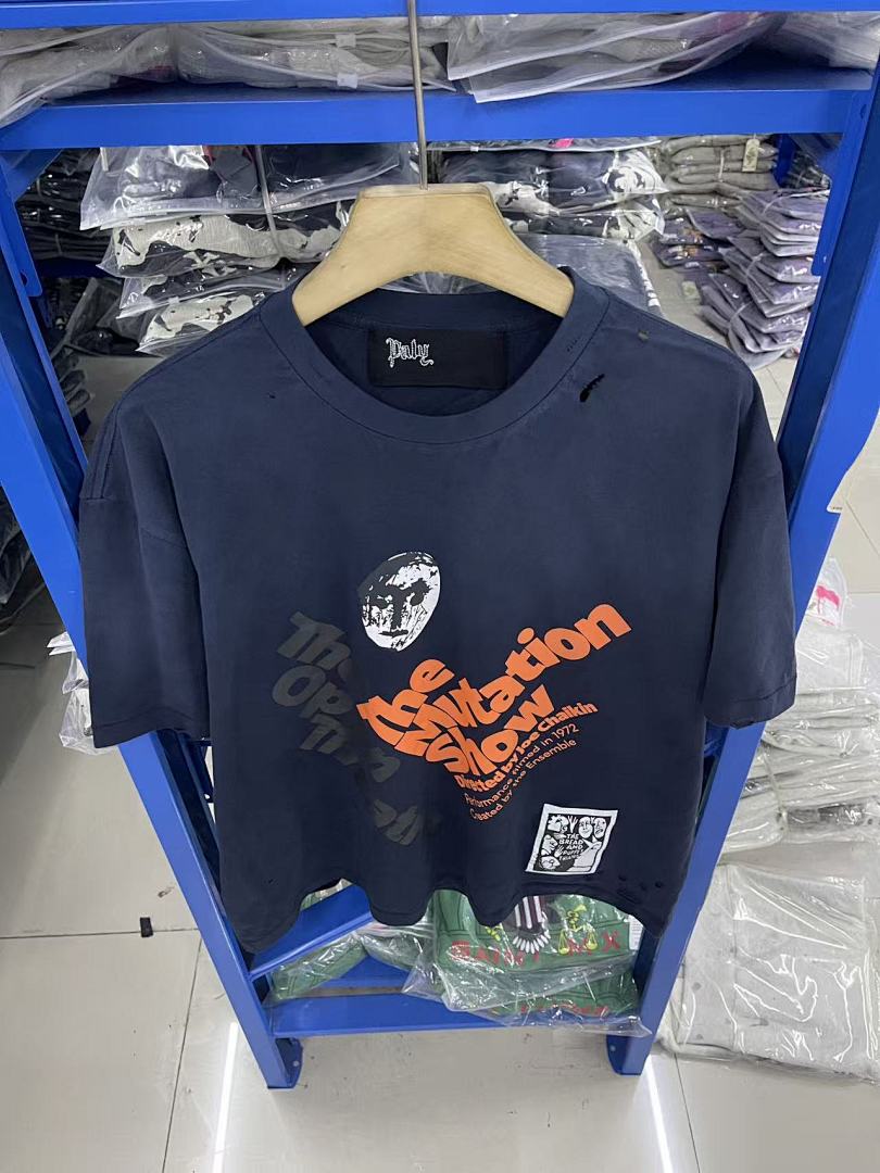Play Hollywood The Mutation Show Theatre Print Distressed Cropped Tee