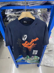 Play Hollywood The Mutation Show Theatre Print Distressed Cropped Tee