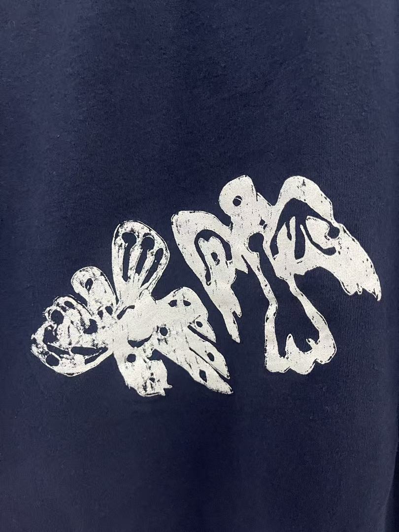 Play Hollywood Panique A Needle Park Double‑Print Vintage Cropped Tee
