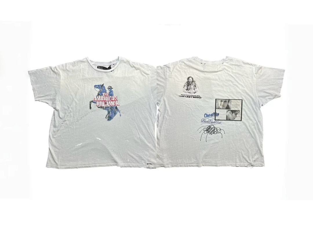 Play Hollywood The American Dreamer Double‑Sided Print Vintage Cropped Tee