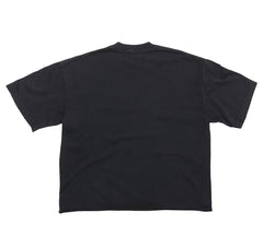 Play Hollywood Kiari Dark Skull Chapel Print Distressed Cropped Tee