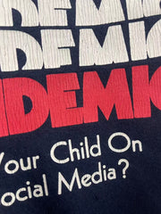 Play Hollywood The Fame Epidemic Slogan‑Print Distressed Cropped Tee