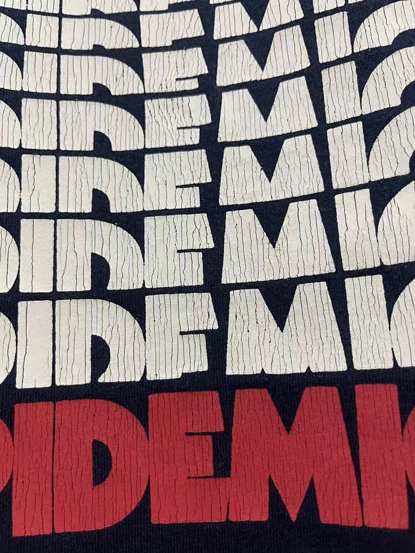 Play Hollywood The Fame Epidemic Slogan‑Print Distressed Cropped Tee