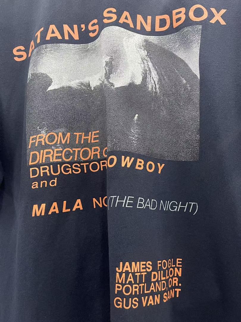 Play Hollywood Satan's Sandbox Movie‑Print Distressed Cropped Tee