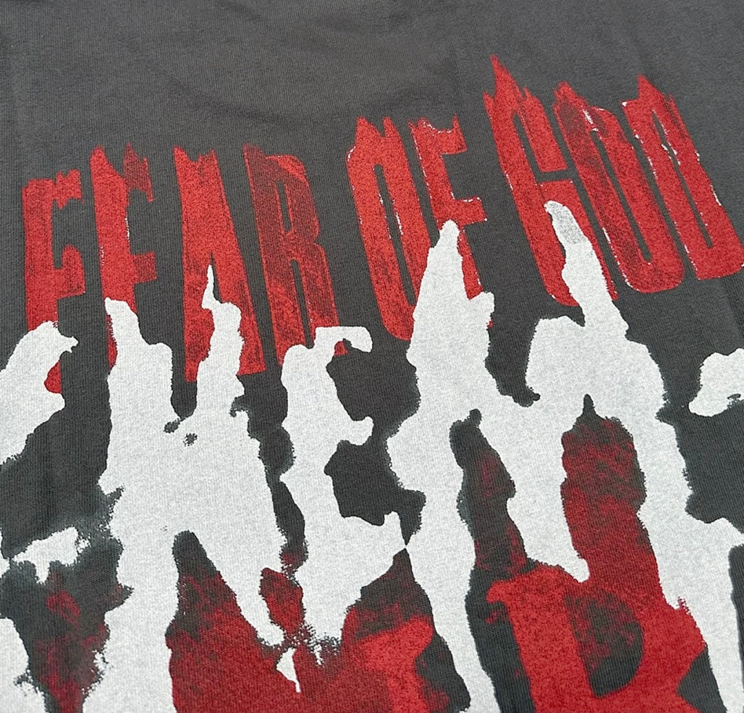 RRR123 Fear Of God Splatter Print Oversized Sleeveless Tee