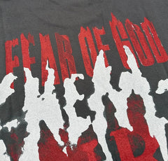 RRR123 Fear Of God Splatter Print Oversized Sleeveless Tee