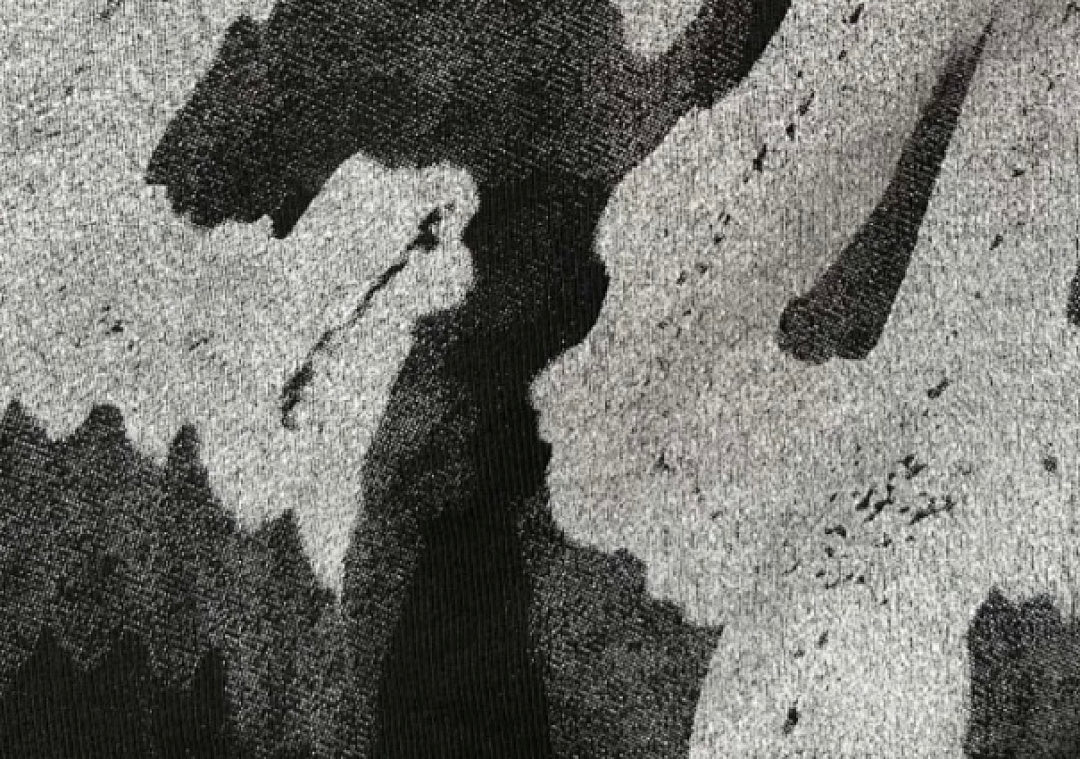 RRR123 Rivington 24 Ghost Print Raw‑Edge Sweat Shorts