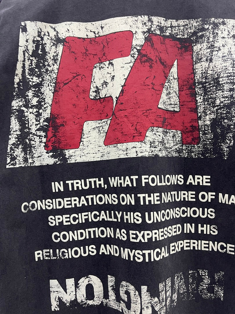 RRR123 Rivington Big‑R FA Slogan Oversized Graphic Tee