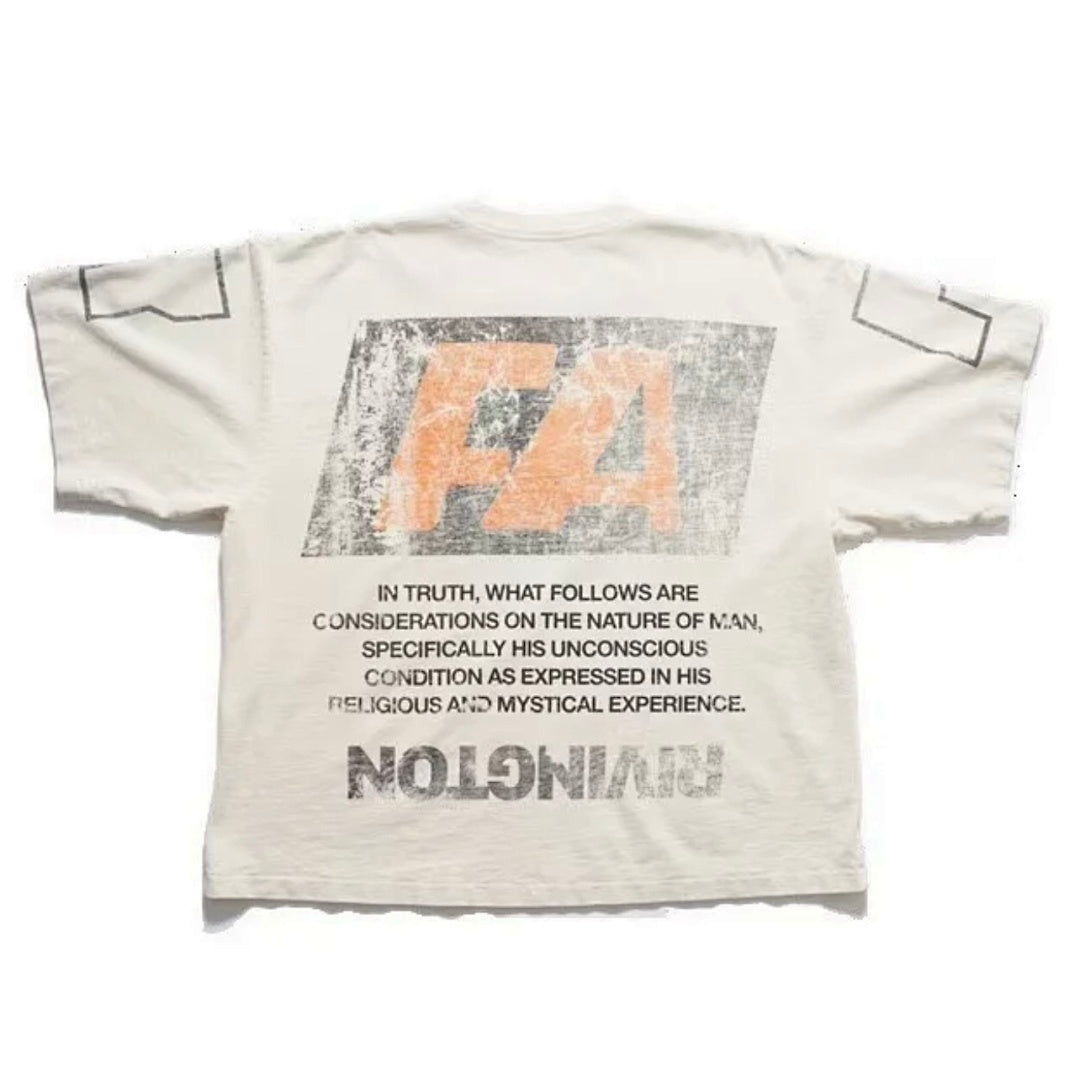 RRR123 Rivington Big‑R FA Slogan Oversized Graphic Tee