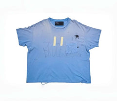 Play Hollywood Bruce Robinson Tape Print Distressed Cropped Tee