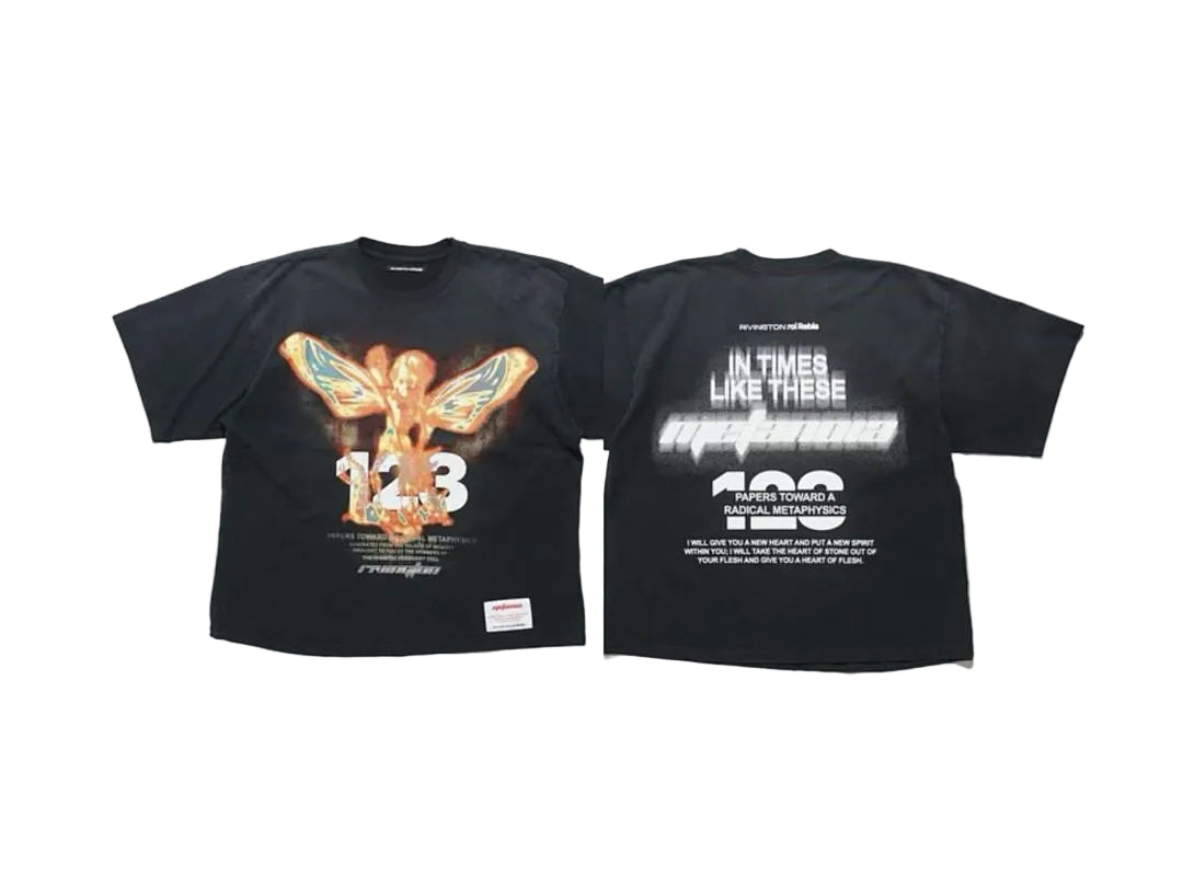 RRR123 Rivington Metanoia Flame‑Angel 123 Oversized Graphic Tee