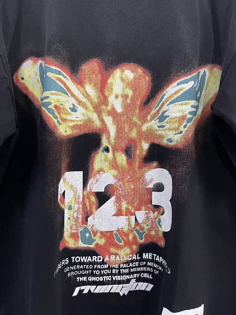 RRR123 Rivington Metanoia Flame‑Angel 123 Oversized Graphic Tee