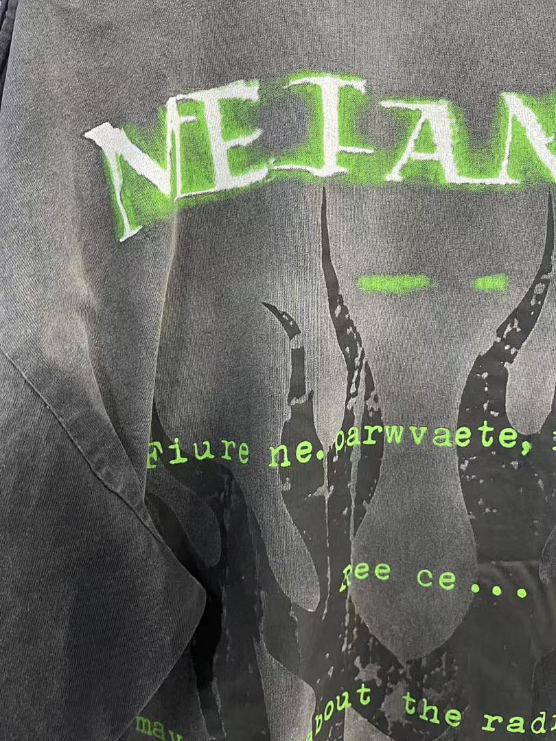 RRR123 Rivington Metanoia 123 Dark Cyber Graphic Oversized Tee