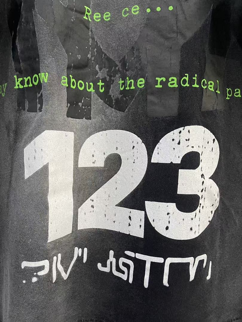 RRR123 Rivington Metanoia 123 Dark Cyber Graphic Oversized Tee