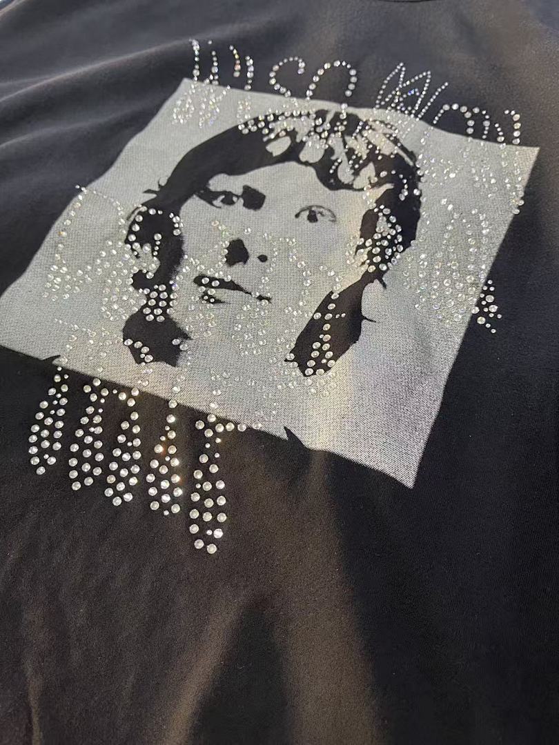 Play Hollywood Rhinestone Print Tee