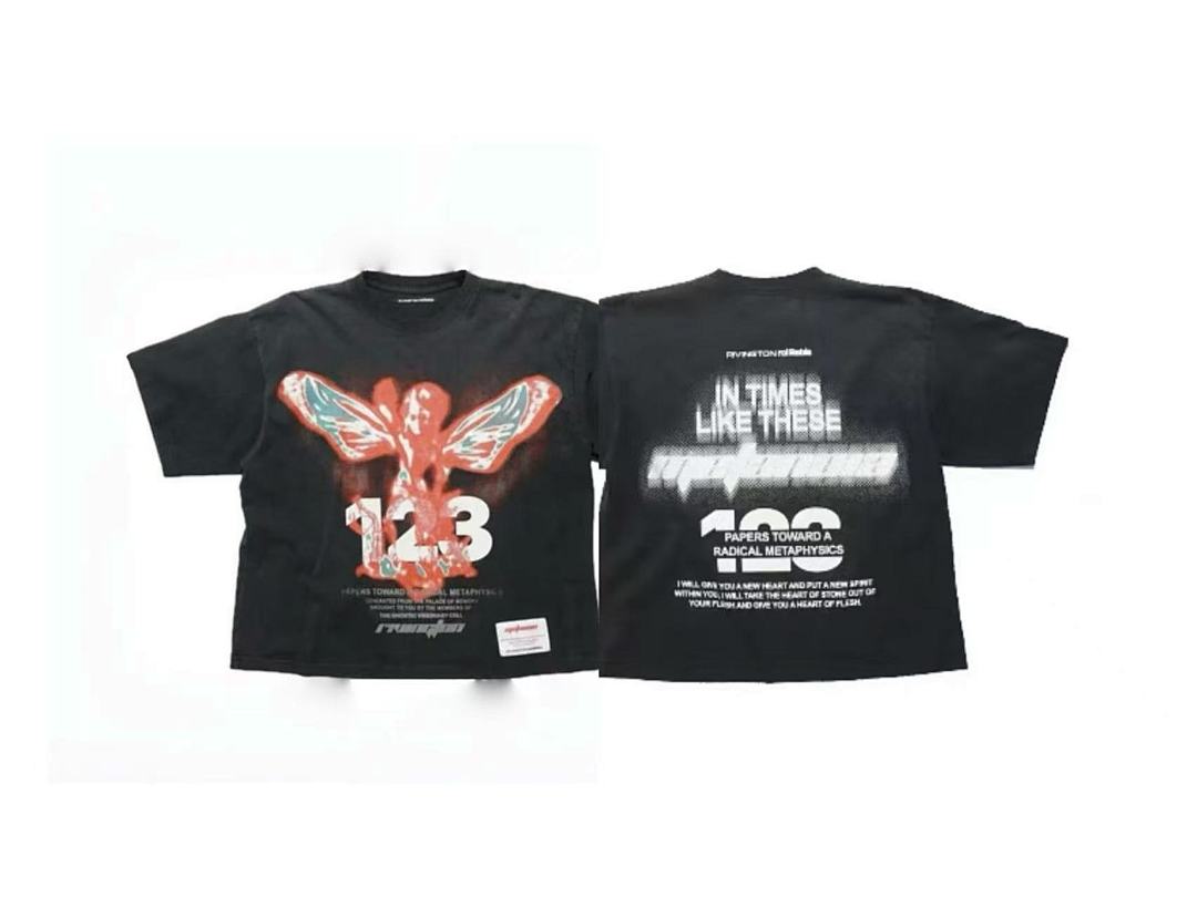 RRR123 Rivington In Times Like These 123 Red‑Wing Angel Graphic Tee