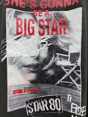 Play Hollywood Big‑Star Collage Print Distressed Cropped Tee