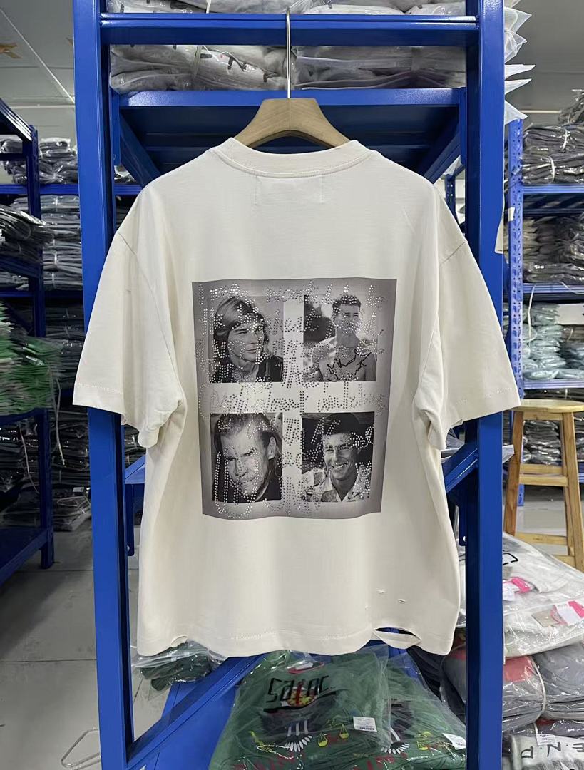 Play Hollywood Jan‑Michael Double‑Sided Print Distressed Tee