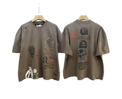 Play Hollywood Graffiti Print Tee