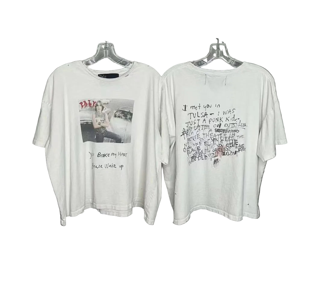 Play Hollywood Handwriting Print Tee