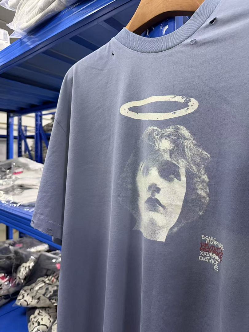 Play Hollywood Halo Portrait Print Tee