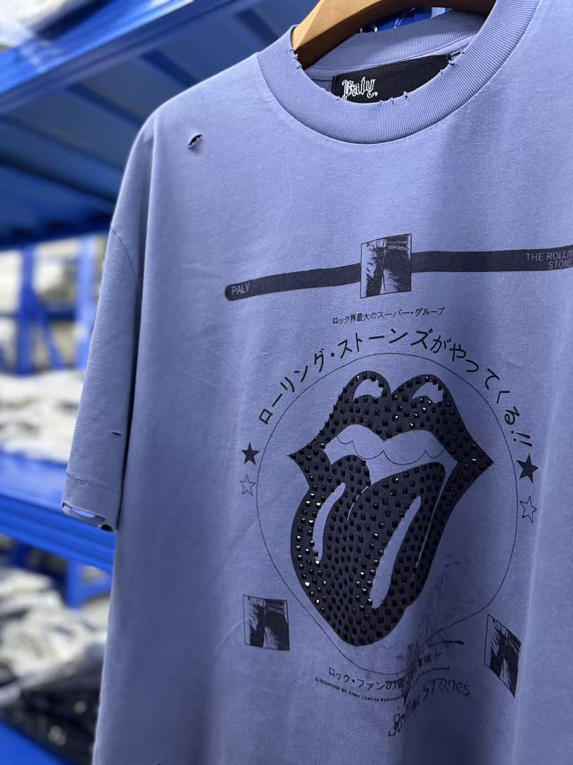 Play Hollywood Rolling Stones Tongue Print Tee