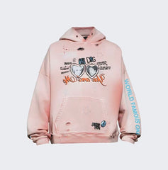 Play Hollywood OKI DOG Heart Portrait Hoodie