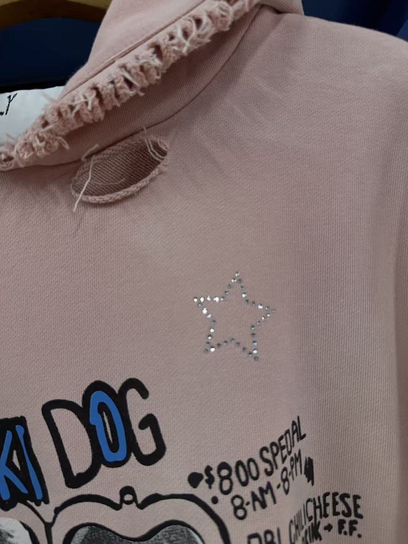 Play Hollywood OKI DOG Heart Portrait Hoodie