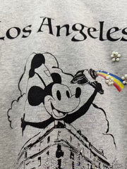 Play Hollywood Los Angeles Graphic Crewneck Sweatshirt