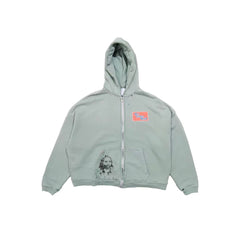 Play Hollywood Patch Graphic Zip‑Up Hoodie