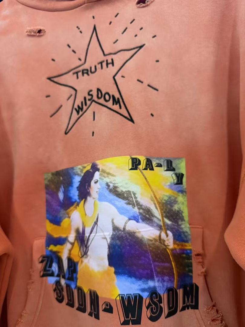 Play Hollywood Truth Star Art Print Hoodie
