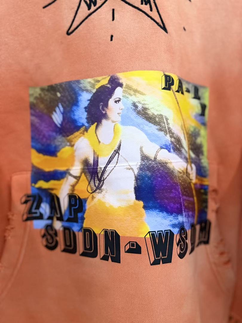 Play Hollywood Truth Star Art Print Hoodie