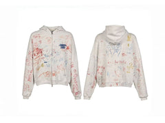 Play Hollywood Graffiti Print Hoodie