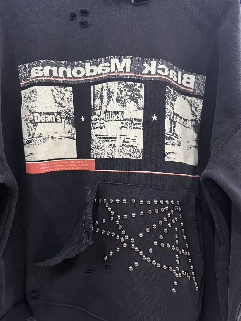 Play Hollywood Black Madonna Hoodie