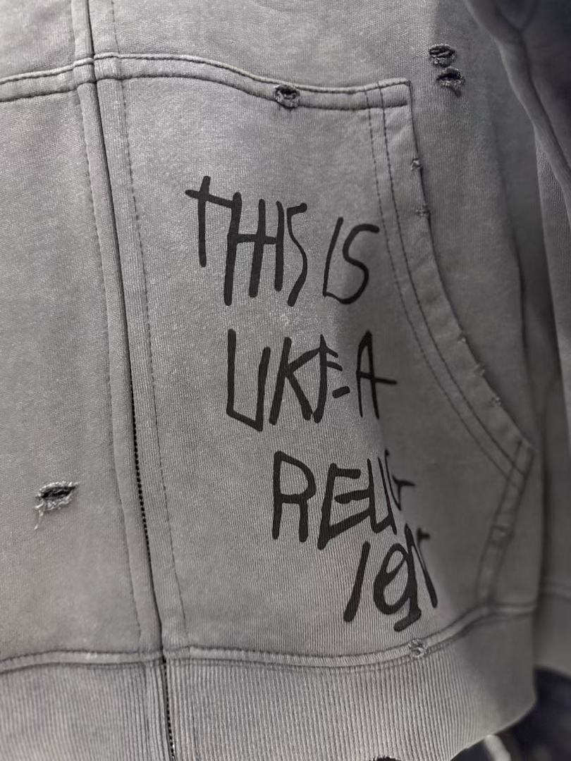 Play Hollywood Eastern Counties Zip‑Up Graffiti Hoodie