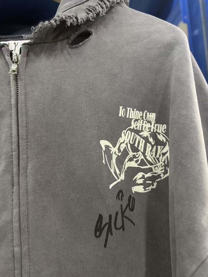 Play Hollywood Eastern Counties Zip‑Up Graffiti Hoodie