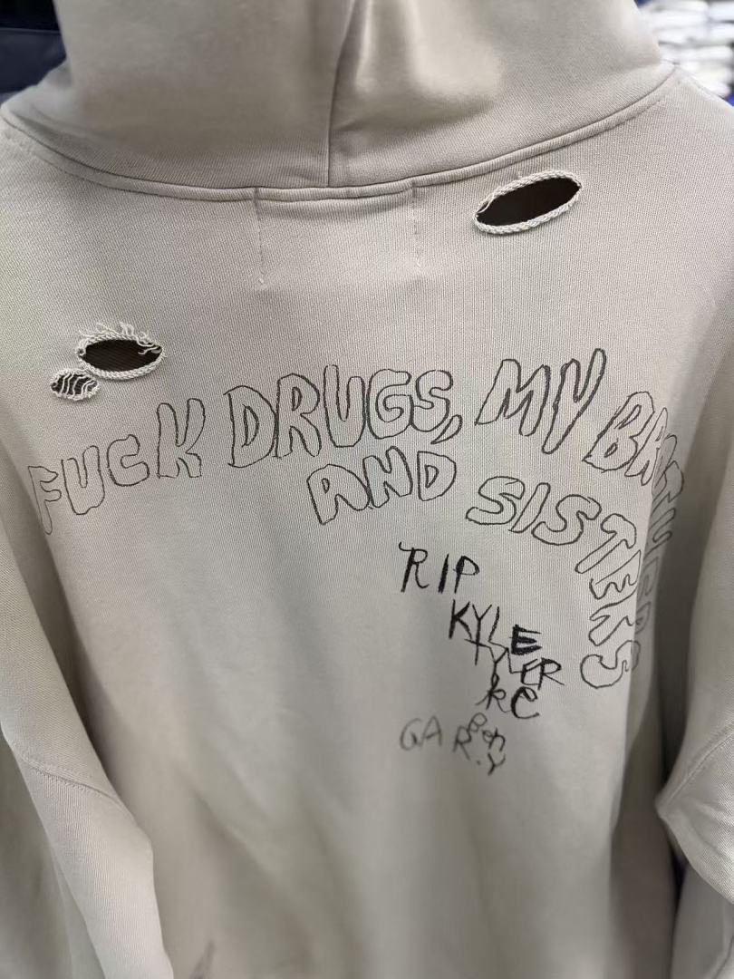 Play Hollywood Newspaper Portrait Hoodie