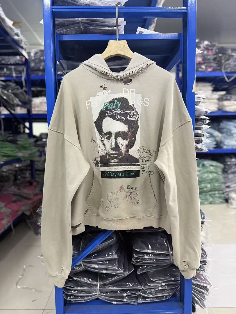 Play Hollywood Newspaper Portrait Hoodie