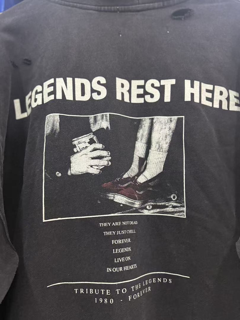 Play Hollywood Legends Rest Here Graphic Zip‑Up Hoodie