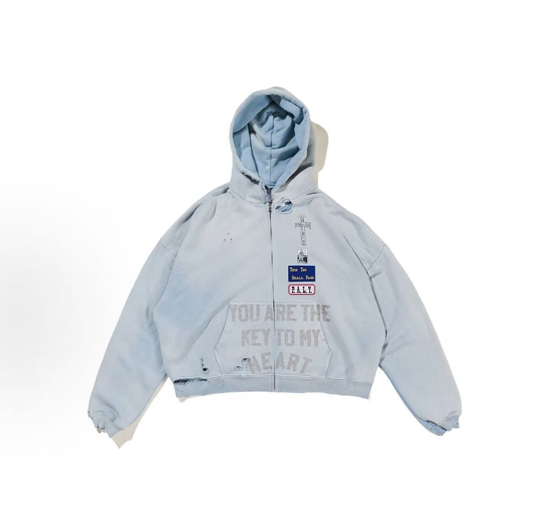 Play Hollywood Key To My Heart Zip‑Up Hoodie