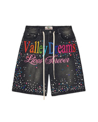 Valley Dreams ICE CREAM JORTS [BLACK]