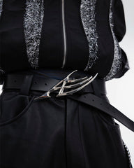 Deconstructed Thorn Unisex Leather Belt